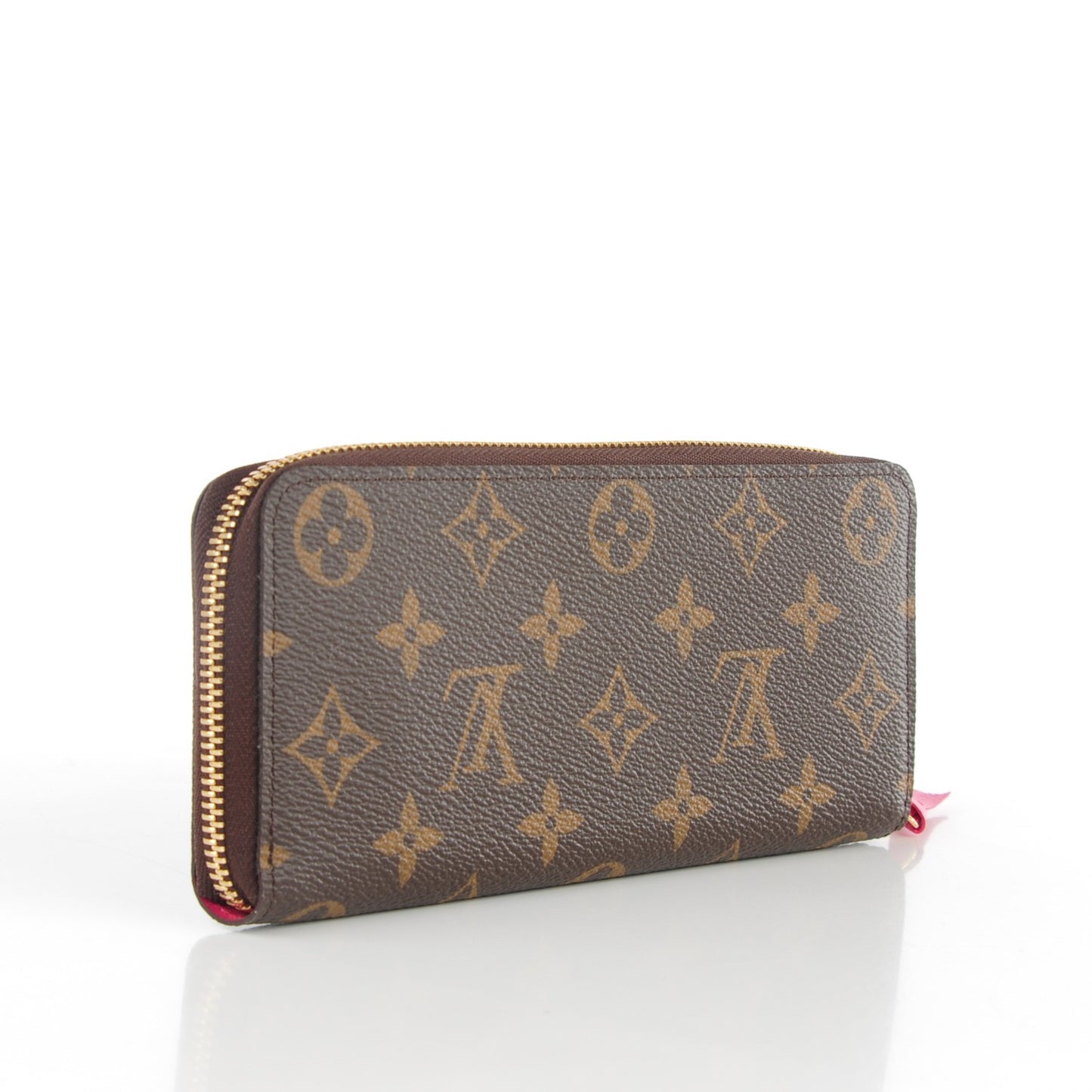 Monogram Clemence Wallet Fuchsia