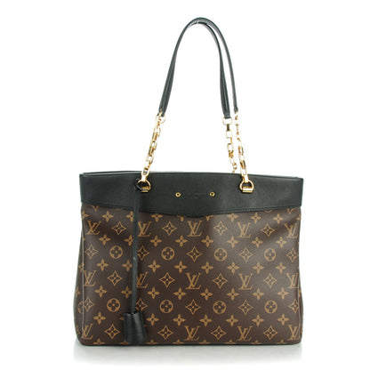 Louis Vuitton Monogram Pallas Shopper Black 1 of 8