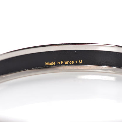 Hermes Enamel Printed Ex Libris Narrow Bracelet 65 4 of 5
