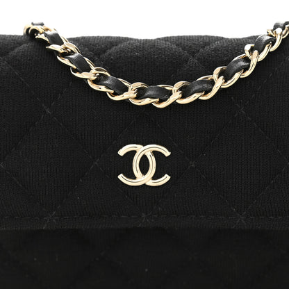 Chanel Jersey Quilted Micro Mini Flap Black 16 of 21
