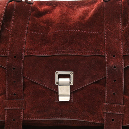 Proenza Schouler Suede Medium PS1 Satchel Oxblood 9 of 14