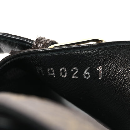 Louis Vuitton Monogram Bom Dia Mule Sandals 38 Black 9 of 10