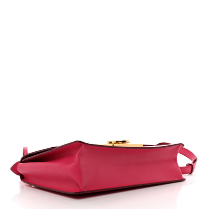 Salvatore Ferragamo Smooth Calfskin Aileen Gancio Lock Shoulder Bag Pink 3 of 8