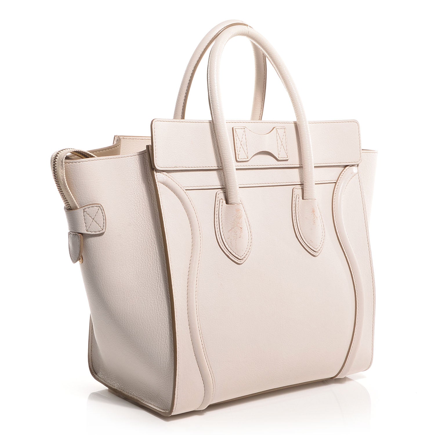 Celine Drummed Calfskin Mini Luggage 3 of 10