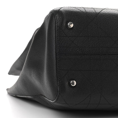 Christian Dior Grained Calfskin Cannage Medium Ultradior Tote Black 8 of 14