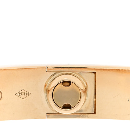 Cartier 18K Yellow Gold 4 Diamond LOVE Bracelet 17 5 of 9