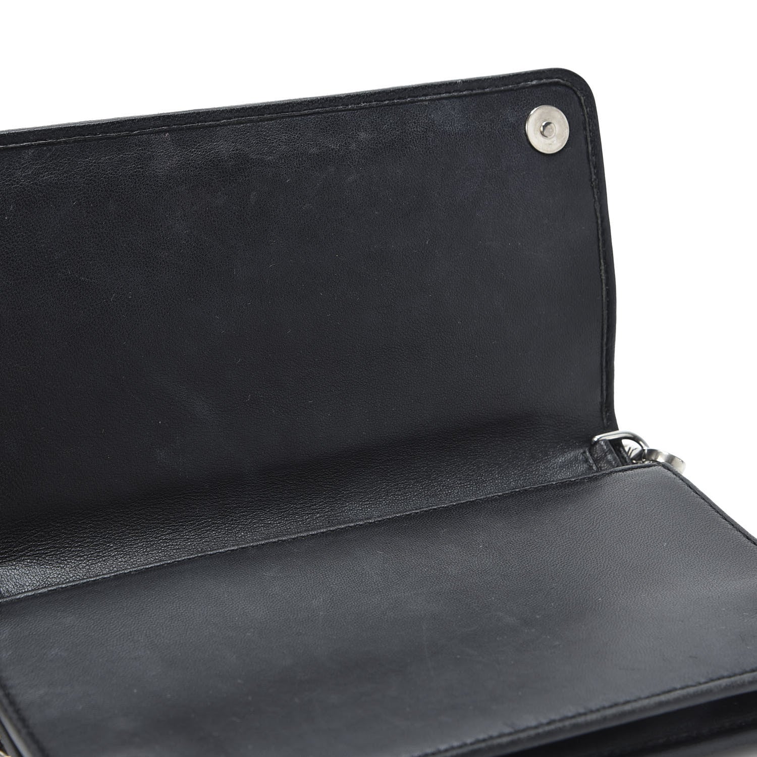 Prada Nappa Gaufre Wallet On Chain Black 9 of 12