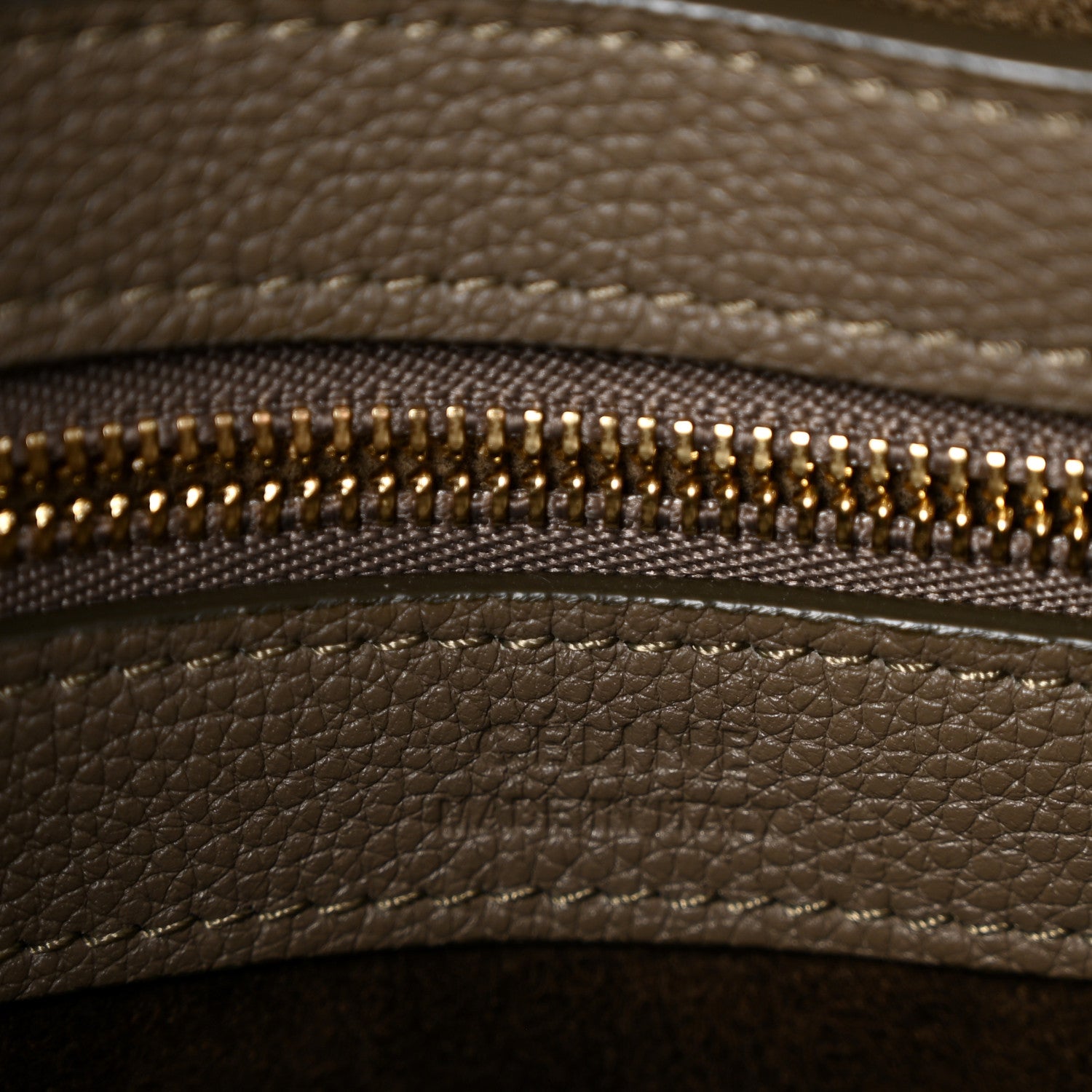 Celine Soft Grained Calfskin Small Belt Cabas Phantom  Taupe 6 of 12