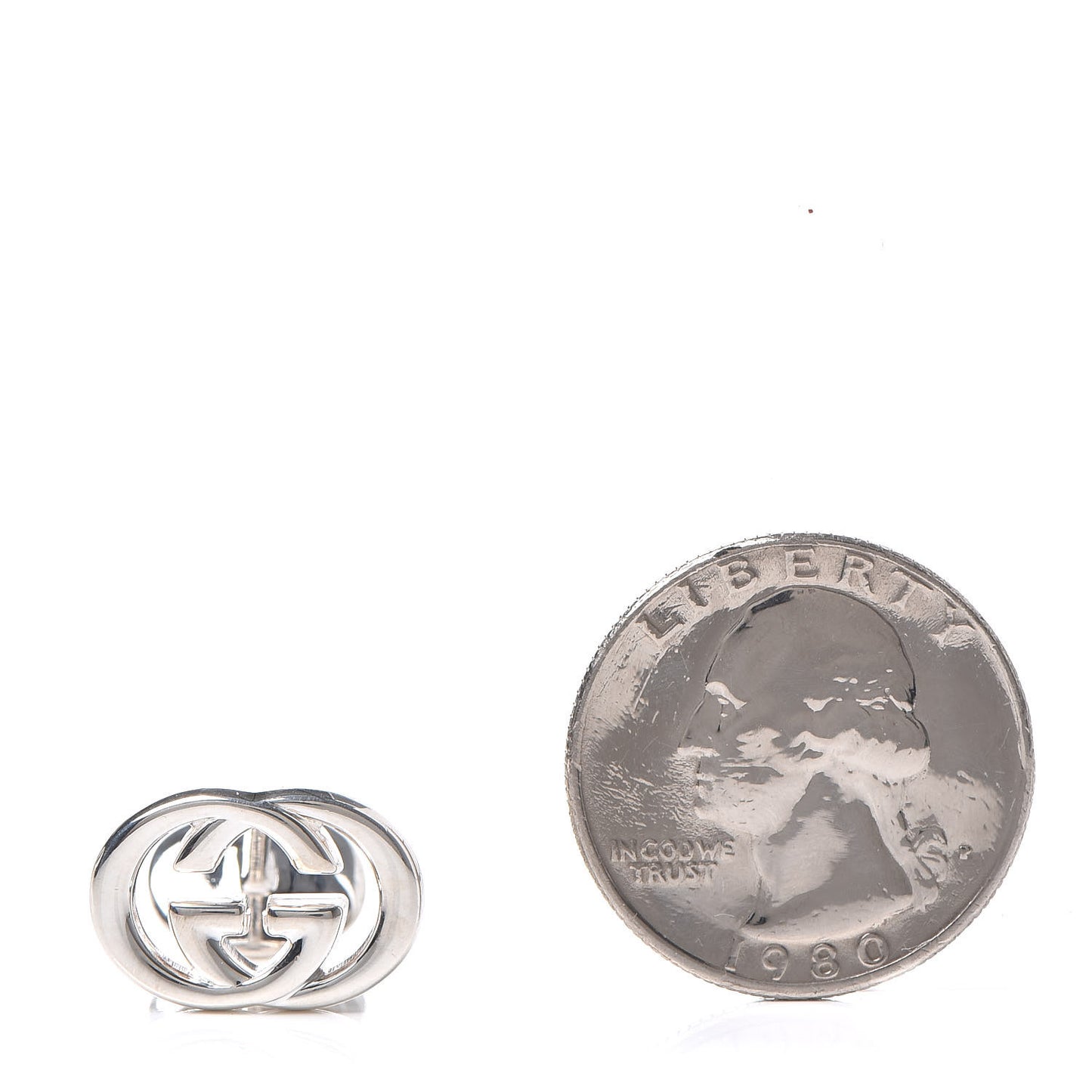 Sterling Silver Interlocking G Cufflinks