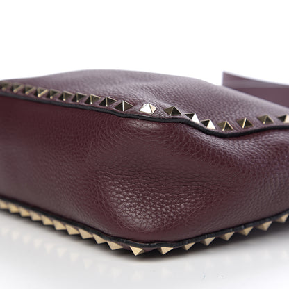 Valentino Garavani Pebbled Calfskin Small Rockstud Flip-Lock Messenger Bag Vinaccia 8 of 8