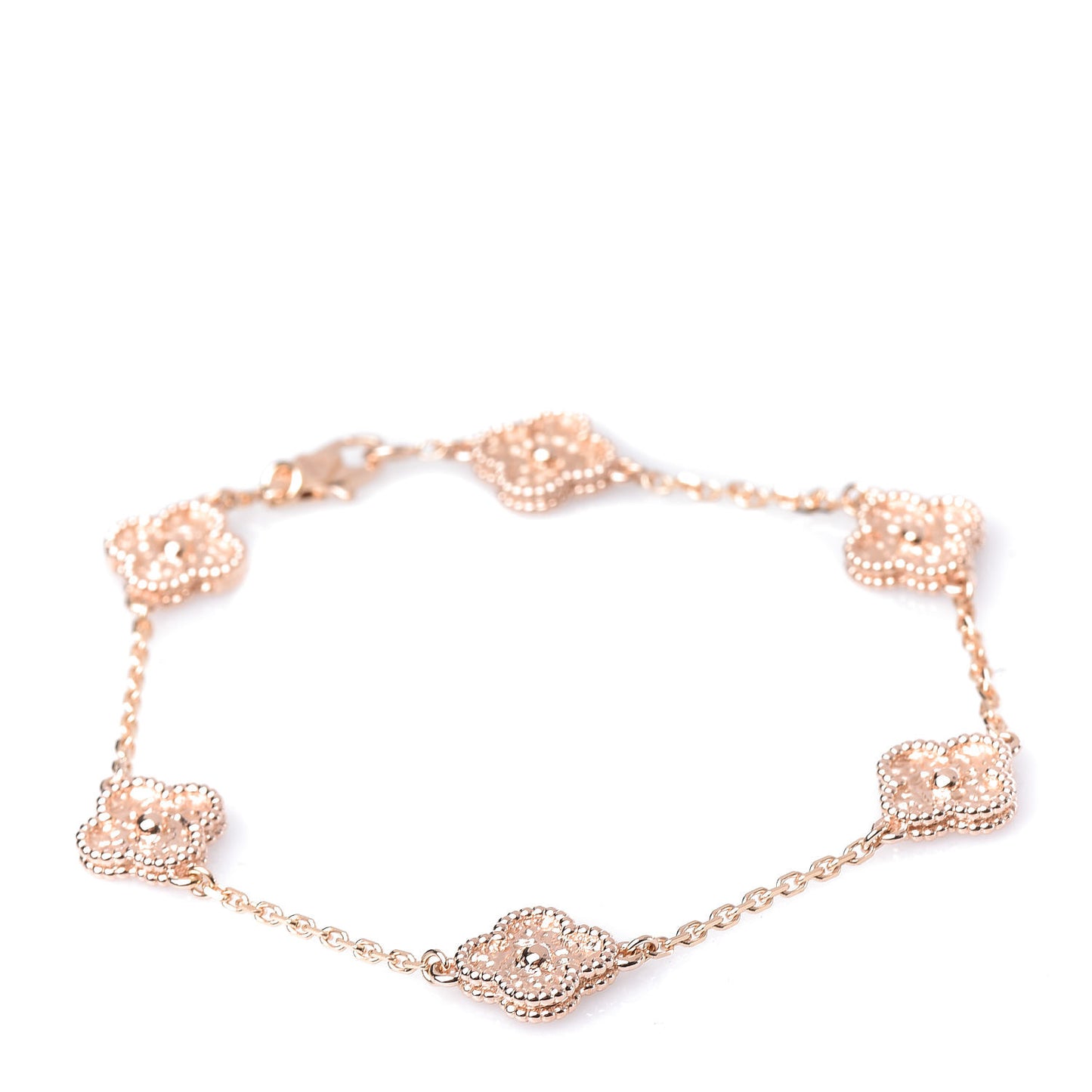 18K Rose Gold 6 Motifs Sweet Alhambra Bracelet