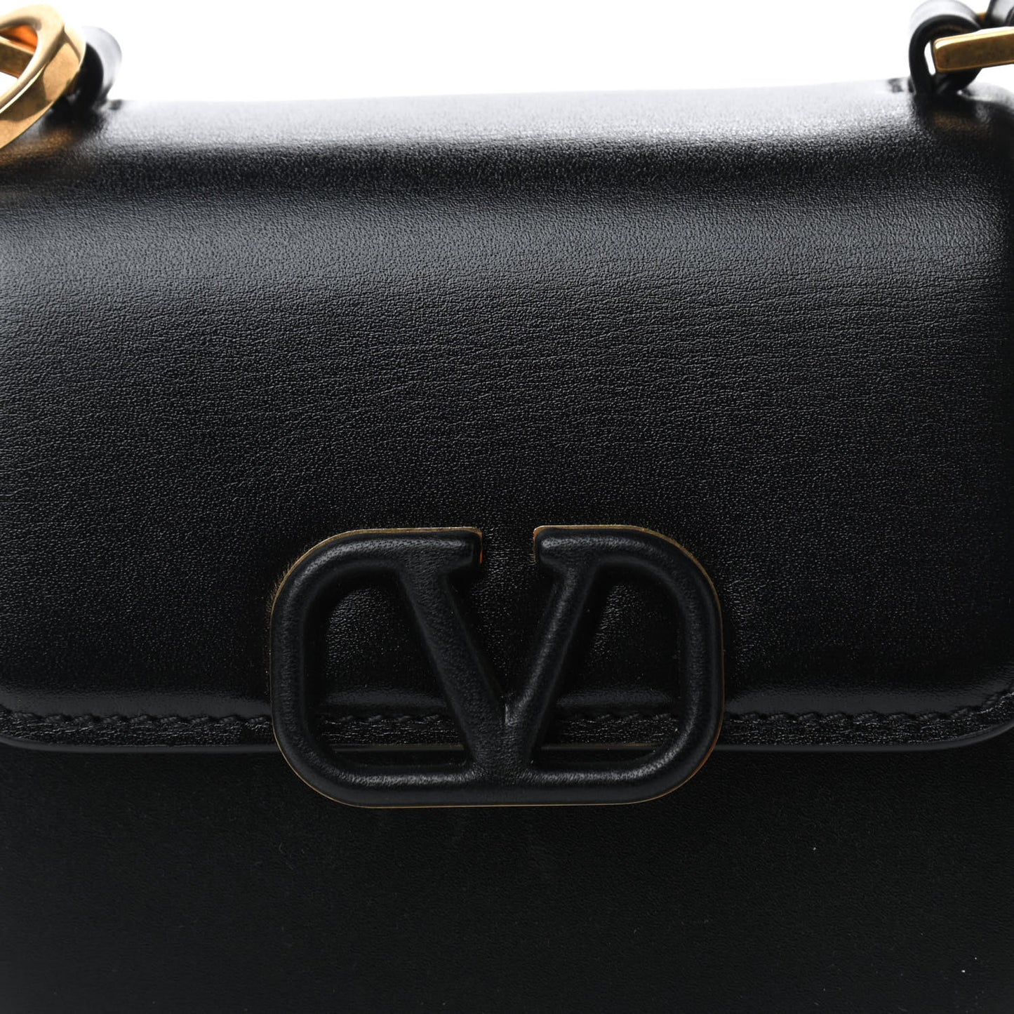 Smooth Calfskin Micro VSling Shoulder Bag Black