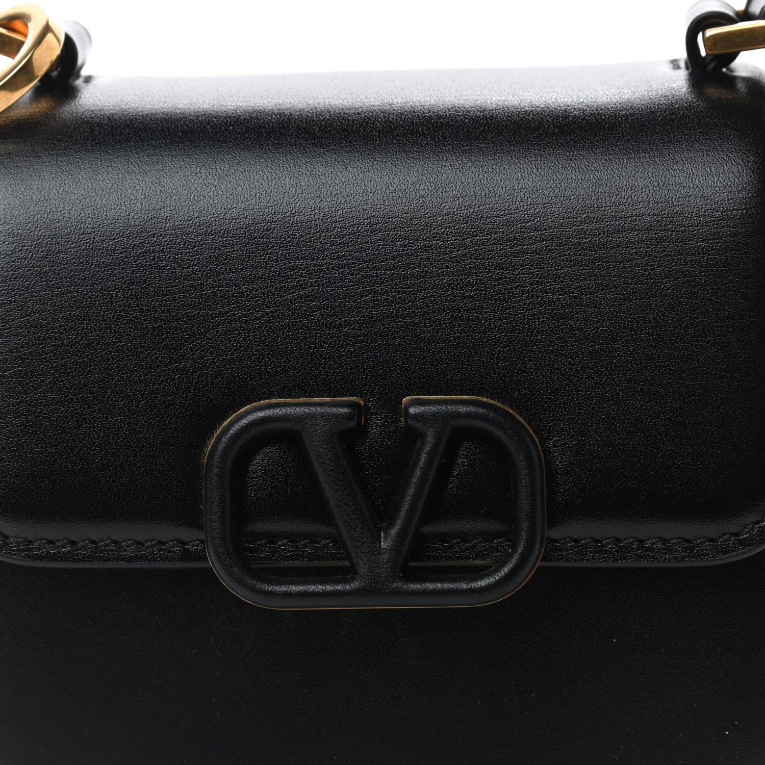 Valentino Garavani Smooth Calfskin Micro VSling Shoulder Bag Black 7 of 10