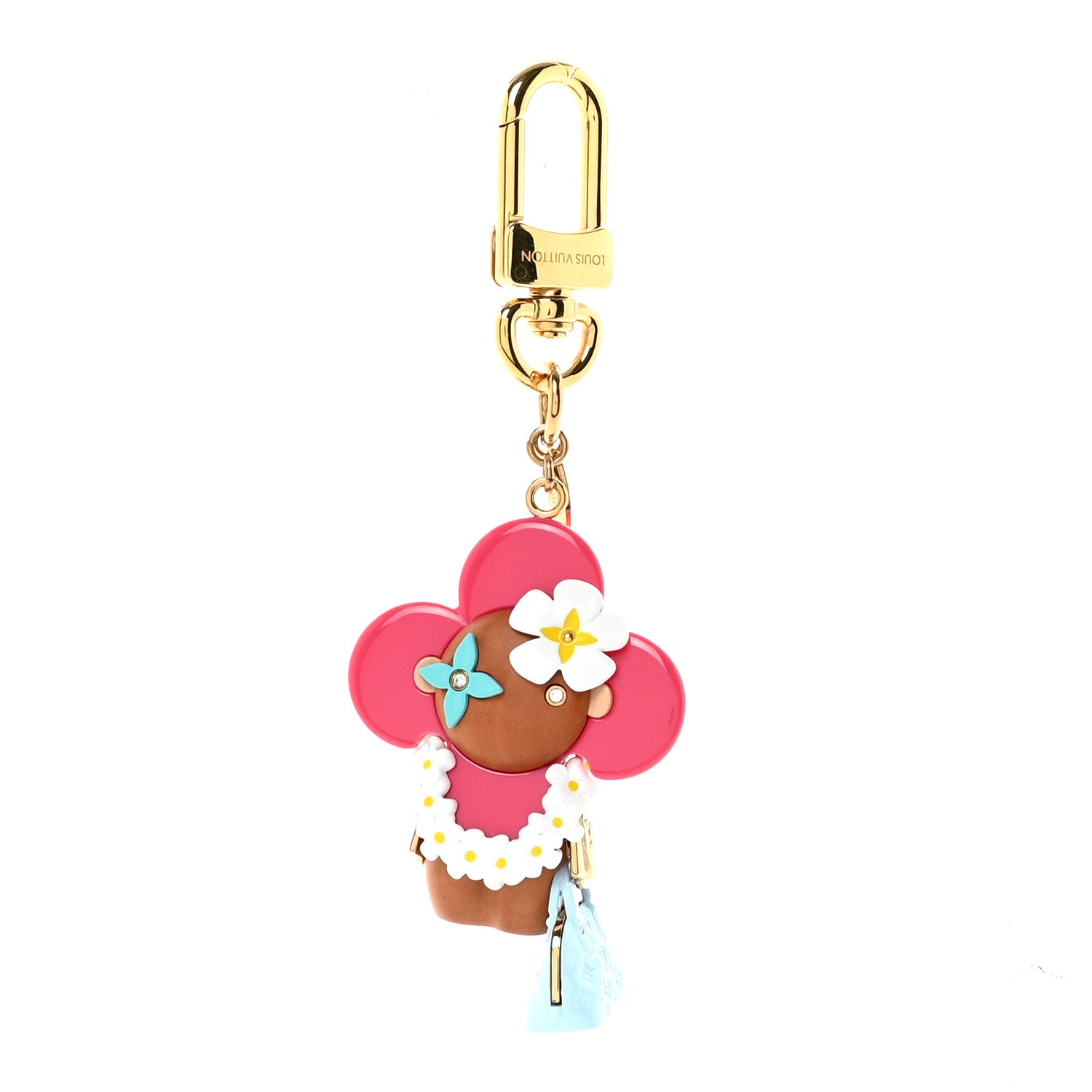Louis Vuitton Resin Wood Vivienne Hawaii Bubblegram Alma BB Bag Charm Key Holder 1 of 5