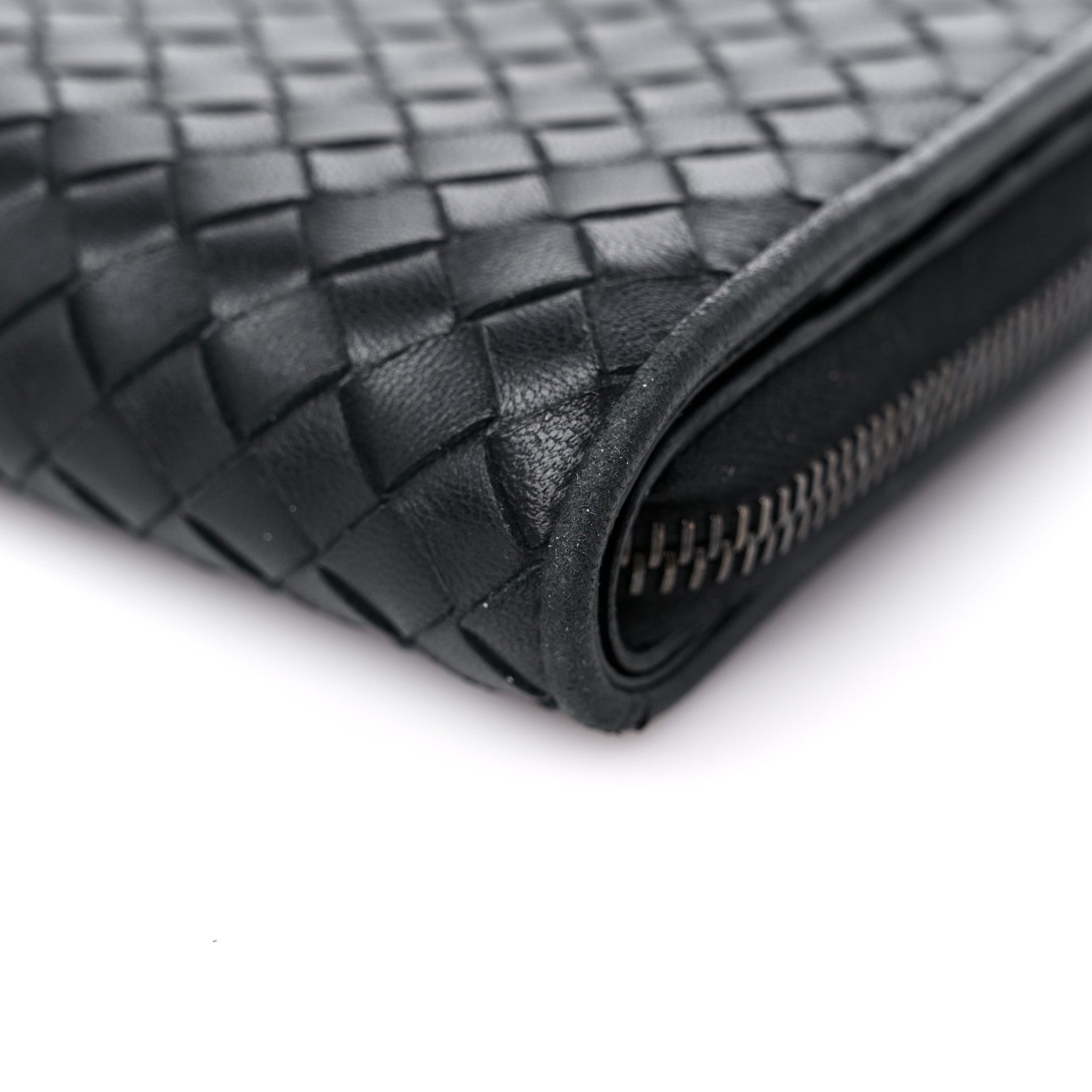 Bottega Veneta Nappa Intrecciato Zip Around Wallet Black 10 of 19