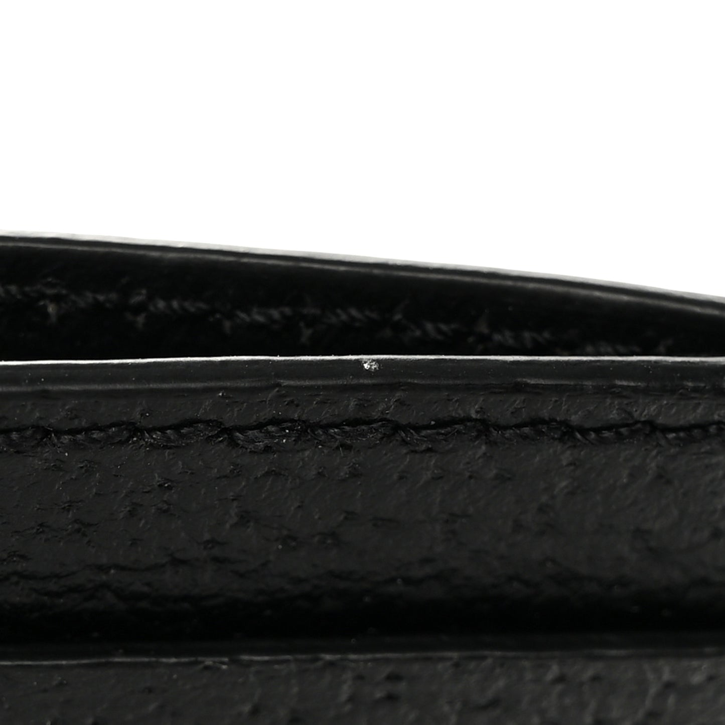Calfskin Boar Effect GG Marmont Card Holder Black