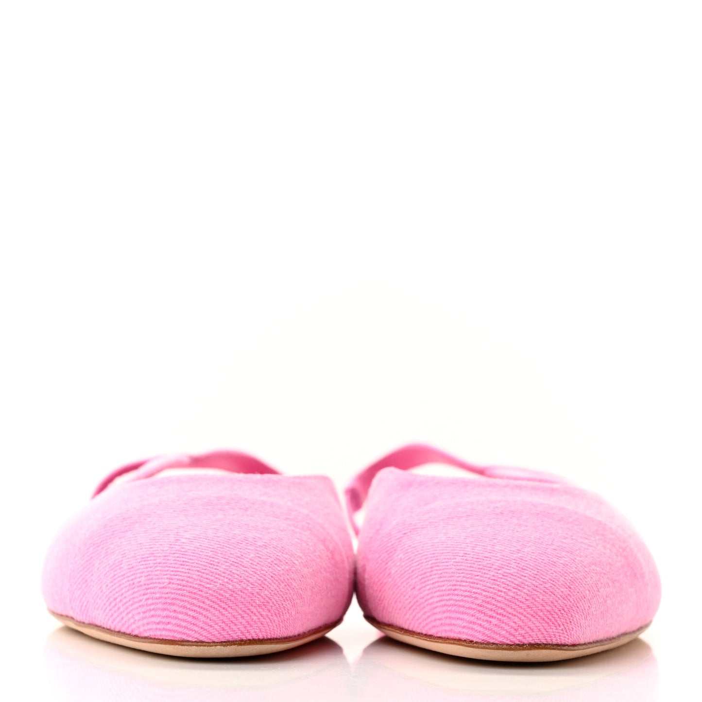 Denim Cap Toe CC Slingback Flat 37 Neon Pink