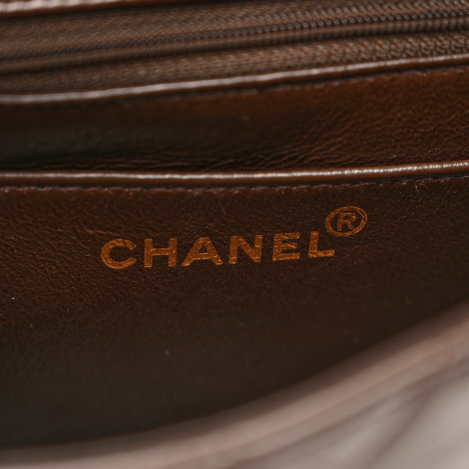 Chanel Lambskin Quilted Mini Square Flap Bag Dark Brown 6 of 11