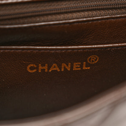 Chanel Lambskin Quilted Mini Square Flap Bag Dark Brown 6 of 11