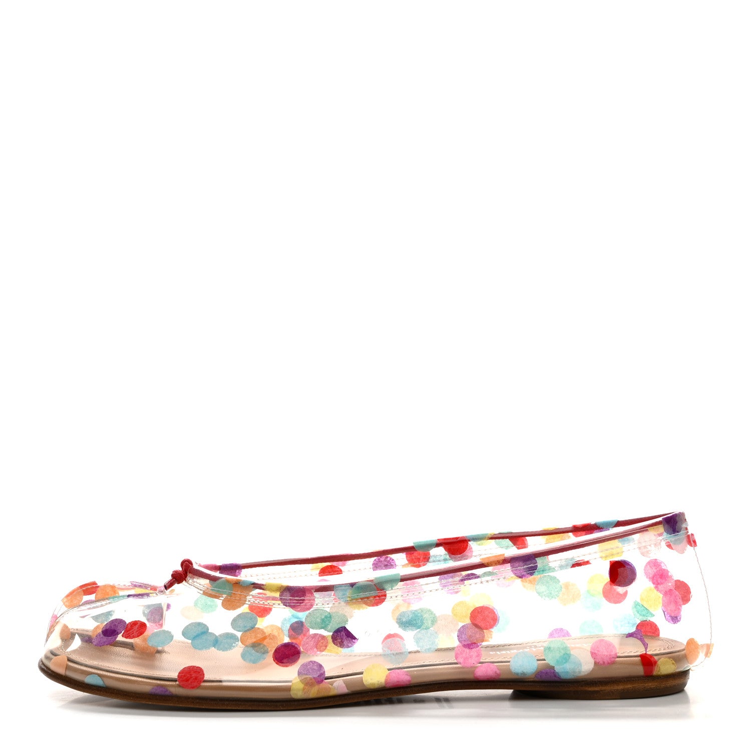 Maison Margiela PVC Confetti Printed Tabi New Ballerina Flats 38 Multicolor 1 of 9