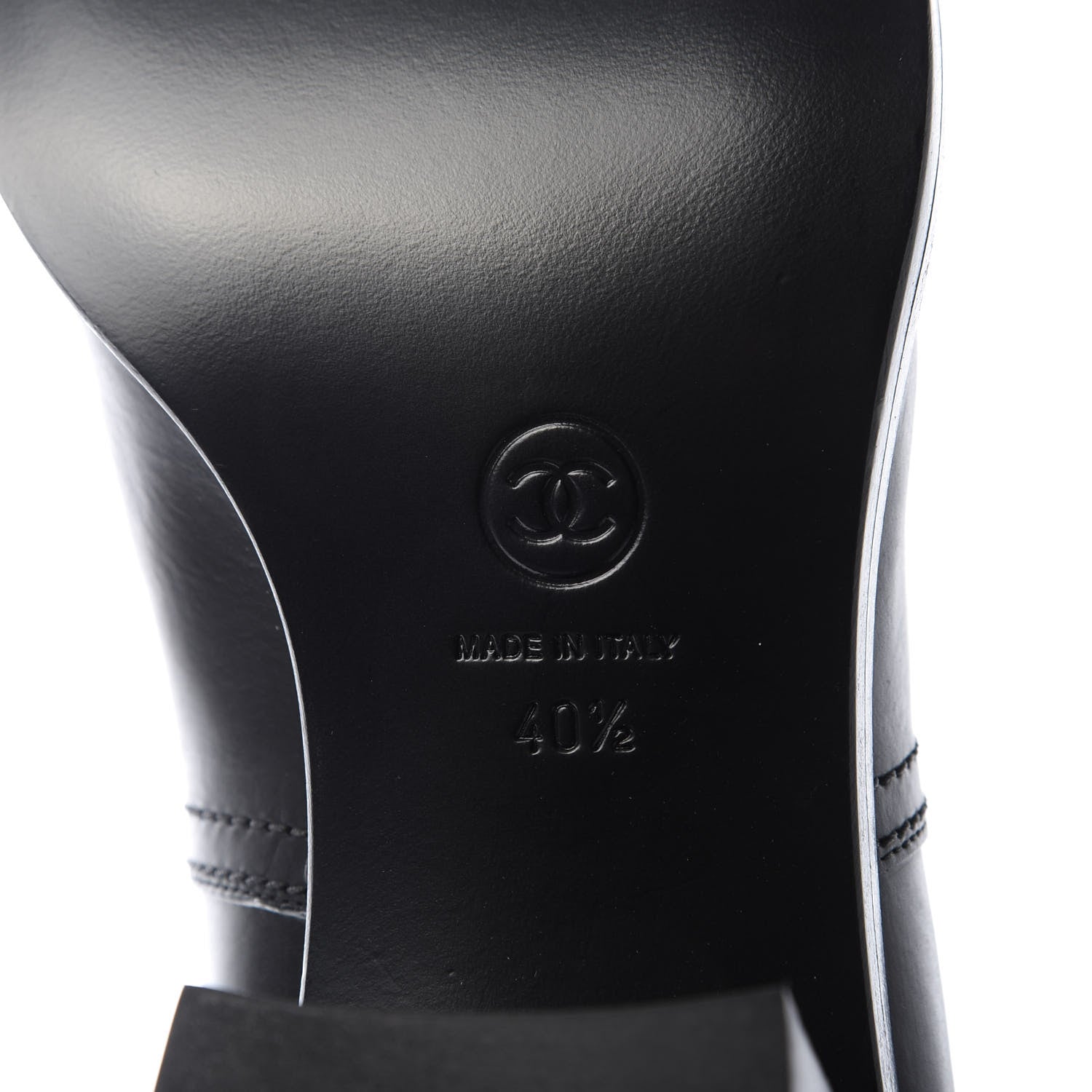Chanel Calfskin Patent Cap Toe Short Boots 40.5 Black 8 of 8