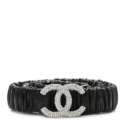 Chanel Calfskin Crystal CC Belt 75 30 Black 1 of 4