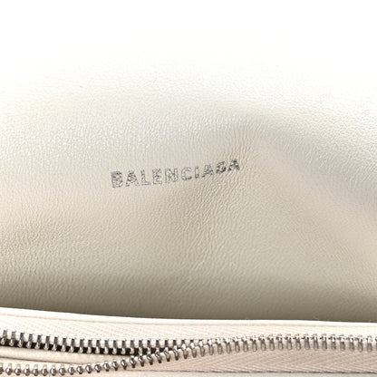 Balenciaga Faux Fur Medium Crush Chain Bag White 6 of 10
