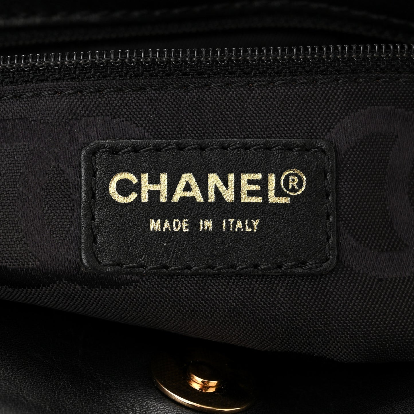 Calfskin Stitch Small Surpique Tote Black