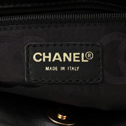 Chanel Calfskin Stitch Small Surpique Tote Black 6 of 12