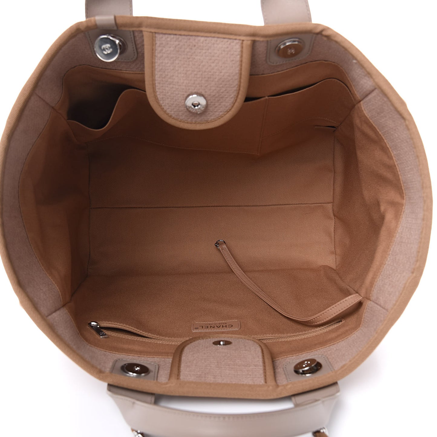 Canvas Large Deauville Tote Ecru