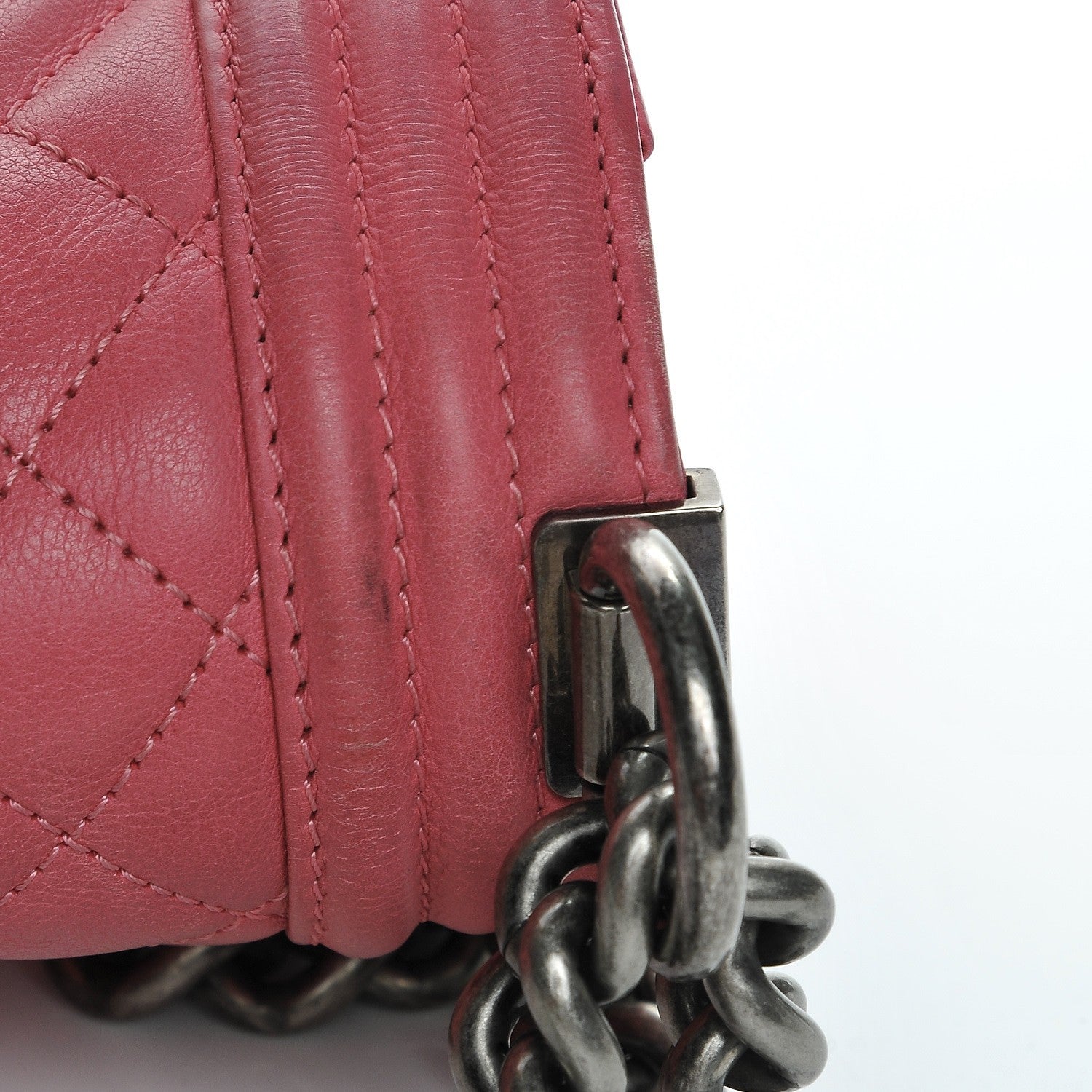 Chanel Calfskin Quilted Medium Boy Flap Pink 8 of 9