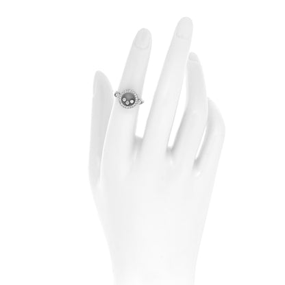 Chopard 18K White Gold Happy Diamonds Circle Ring 50 5.25 4 of 10