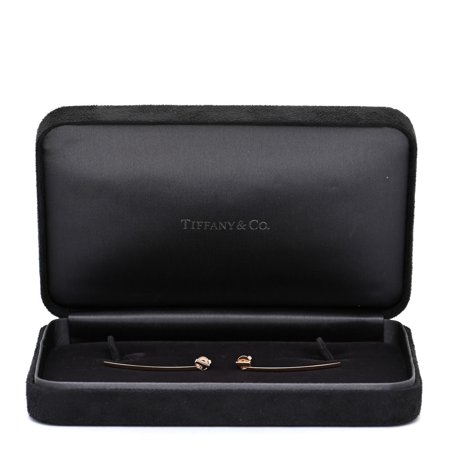 Tiffany 18K Yellow Gold T Bar Earrings 7 of 7