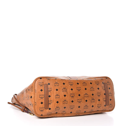 MCM Visetos Large Liz Reversible Shopper Tote Cognac 5 of 23