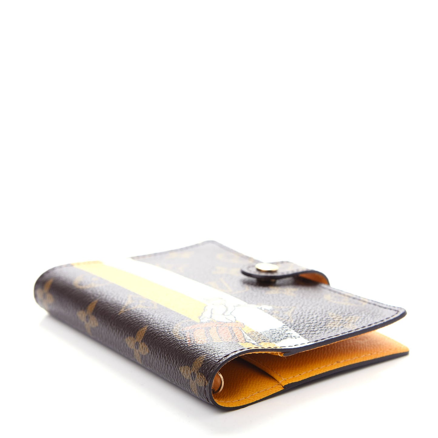 Monogram Groom Small Ring Agenda Cover Yellow