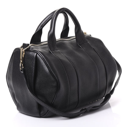 Alexander Wang Pebbled Lambskin Rocco Black Pale Gold Hardware 2 of 8