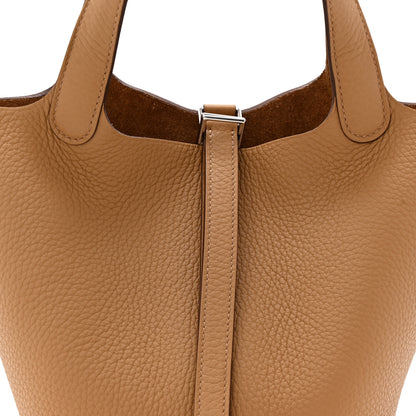 Hermes Taurillon Clemence Picotin Lock 18 PM Biscuit 8 of 11
