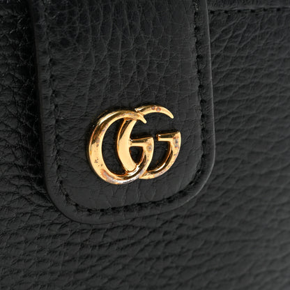 Gucci Dollar Calfskin GG Marmont French Wallet Black 10 of 10