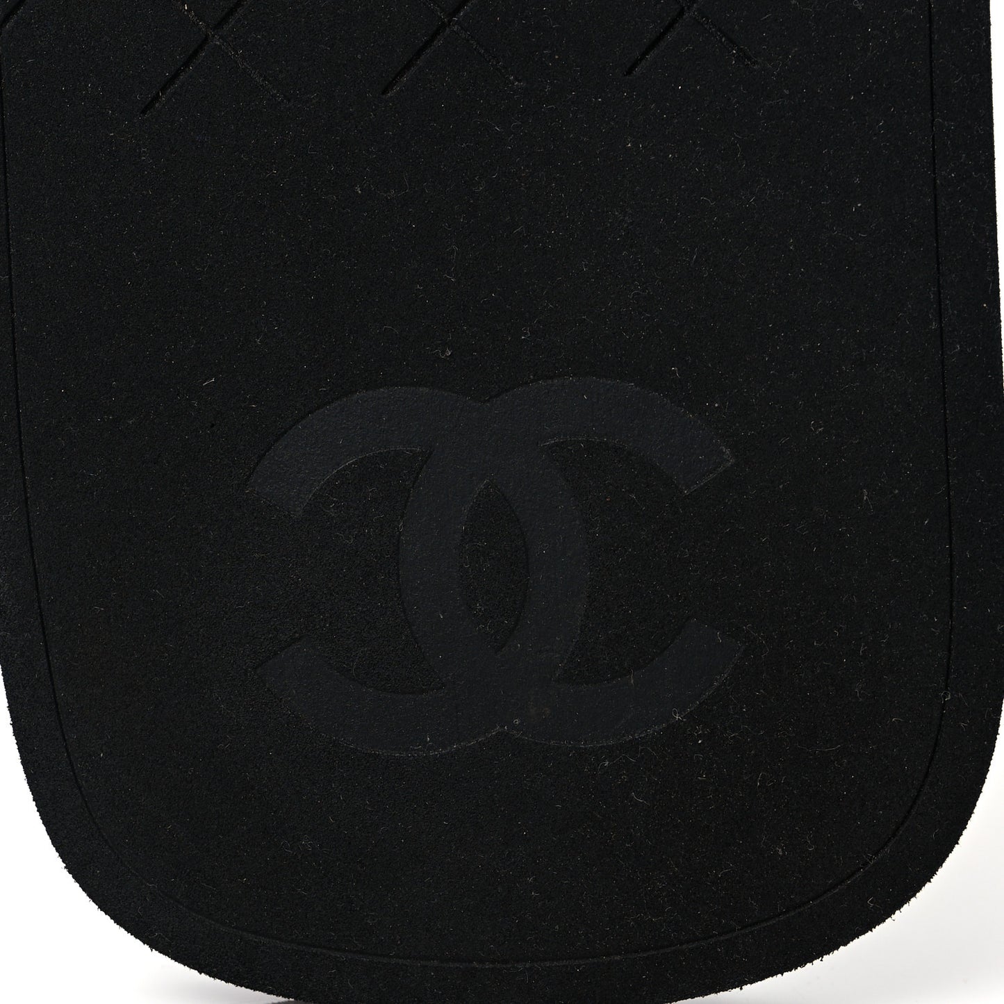Lambskin Padded Pool Thong Sandals 40 Black
