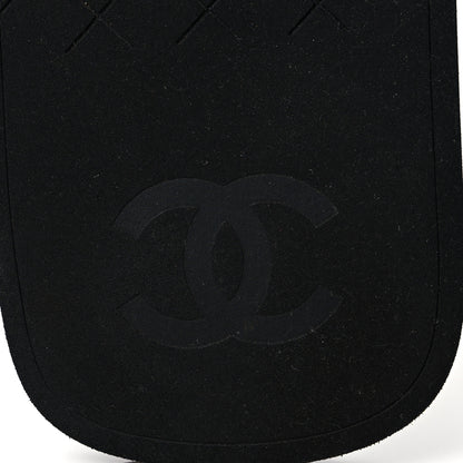Chanel Lambskin Padded Pool Thong Sandals 40 Black 7 of 9