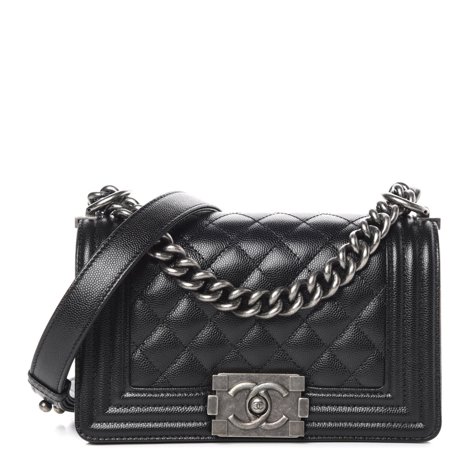 Chanel Caviar Quilted Small Boy Flap Black 1 of 10