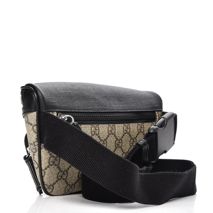 Gucci GG Supreme Monogram Belt Bag Black 3 of 8