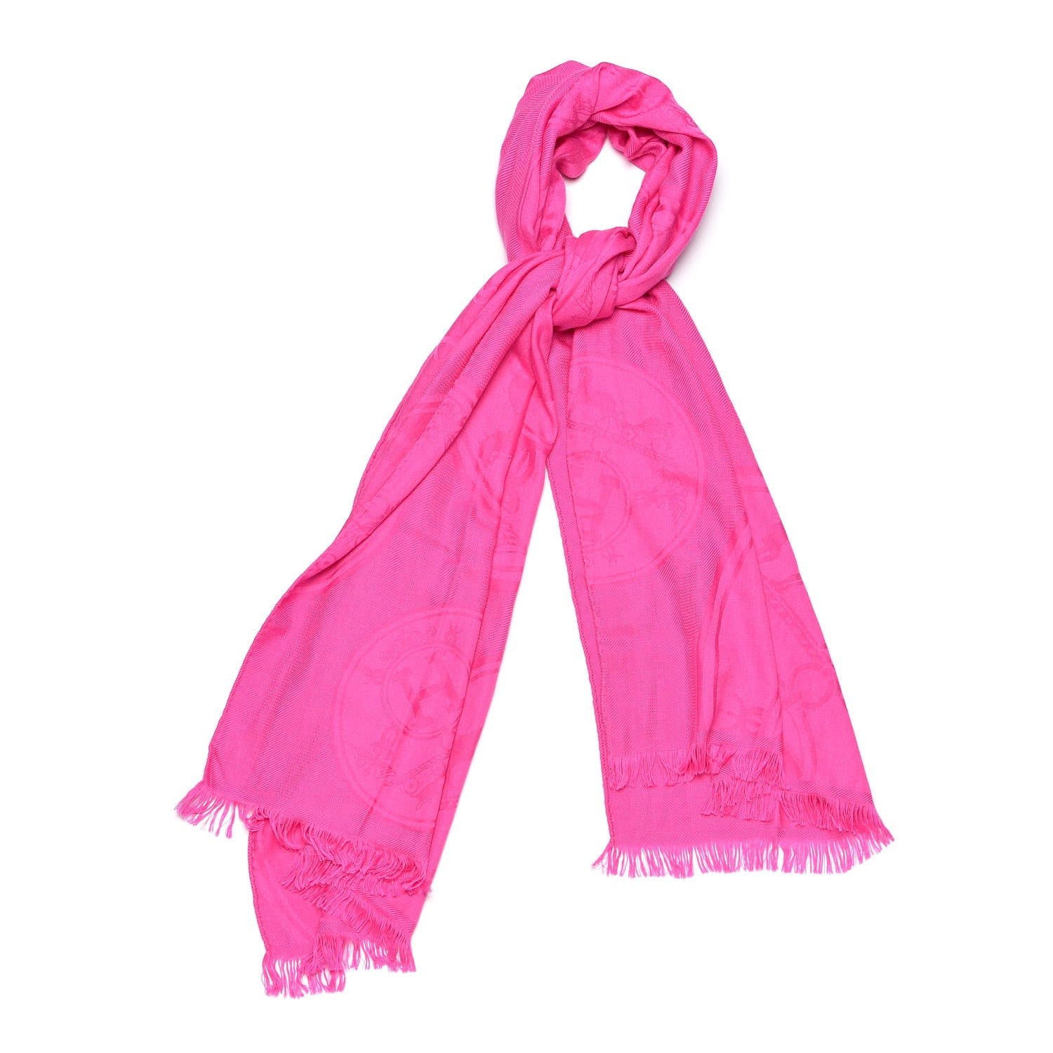 Hermes Cashmere Silk New Libris Stole Rose Indien 1 of 5