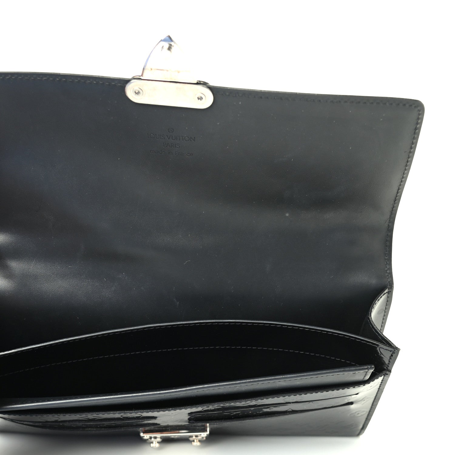 Louis Vuitton Monogram Glace Anouchka Pochette MM Black 4 of 4