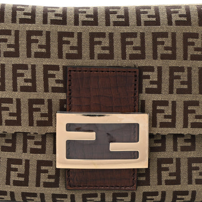 Fendi Zucchino Vitello Mini Mama Baguette Mogano Panna Bruciato 8 of 13