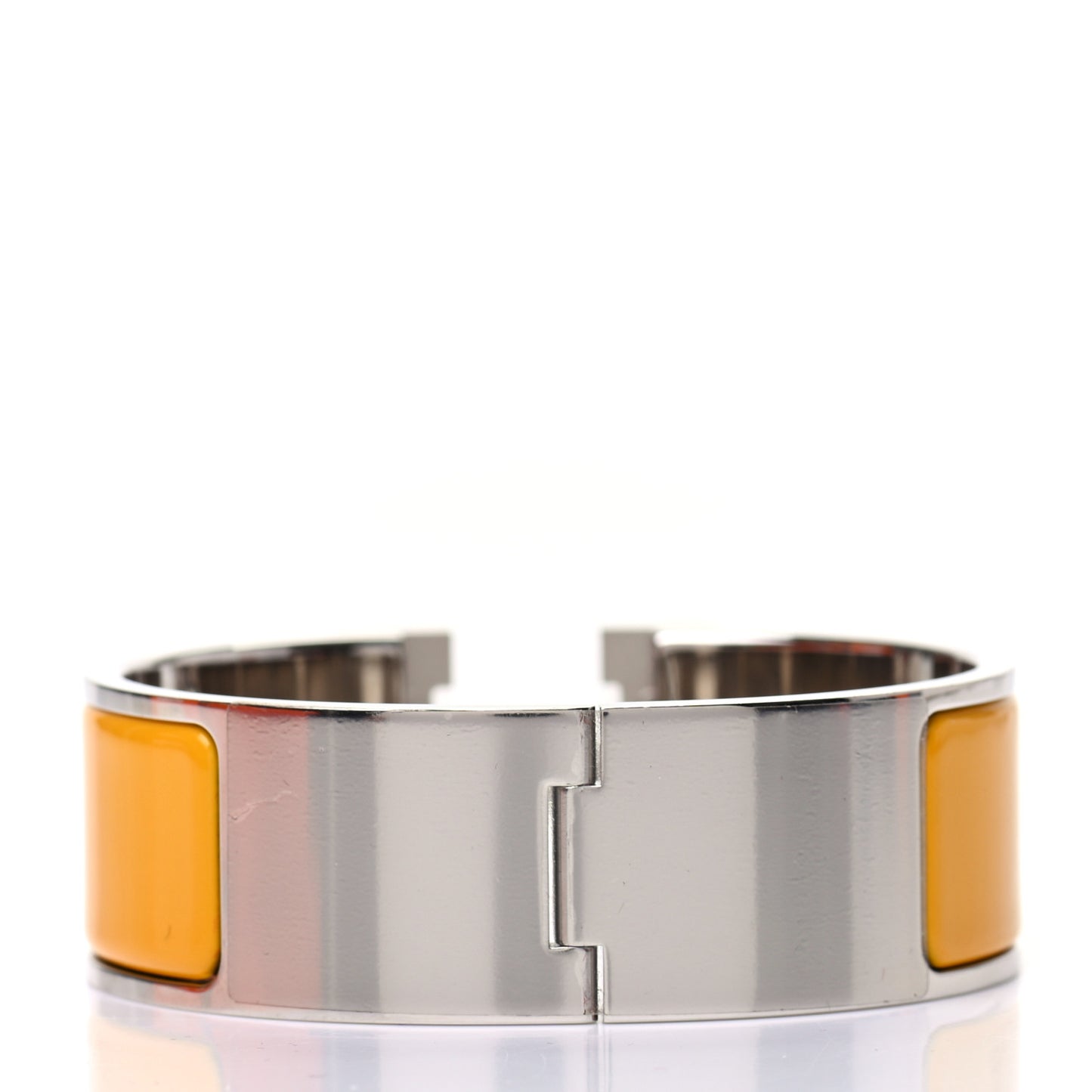 Enamel Wide Clic Clac H Bracelet PM Jaune Soleil