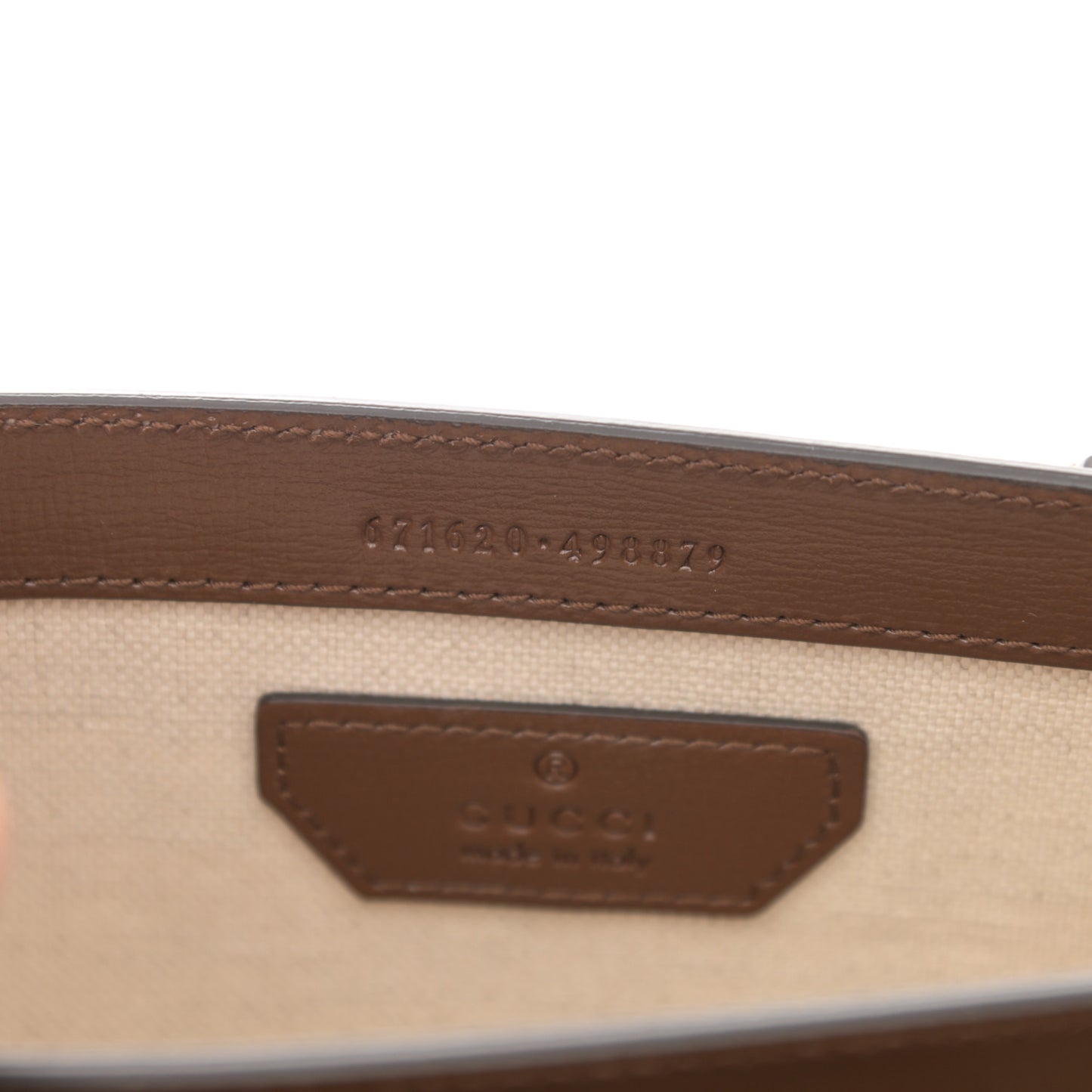 GG Supreme Monogram Azalea Calfskin Mini Retro Interlocking G Flap Shoulder Bag Beige Ebony Brown Sugar