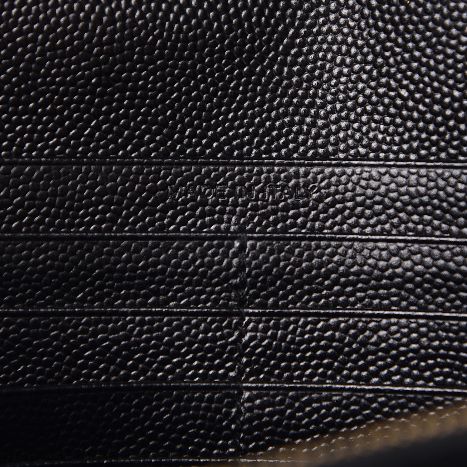 Saint Laurent Grain De Poudre Matelasse Chevron Monogram Chain Wallet Black 7 of 9