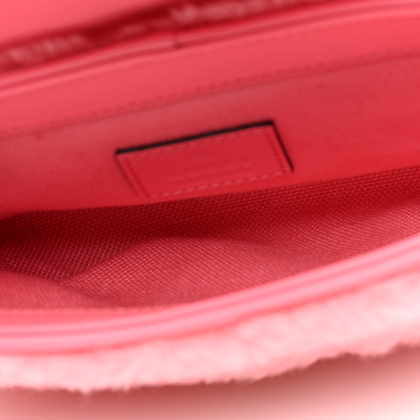 Shearling Matelasse Super Mini GG Marmont Shoulder Bag Lotus Pink