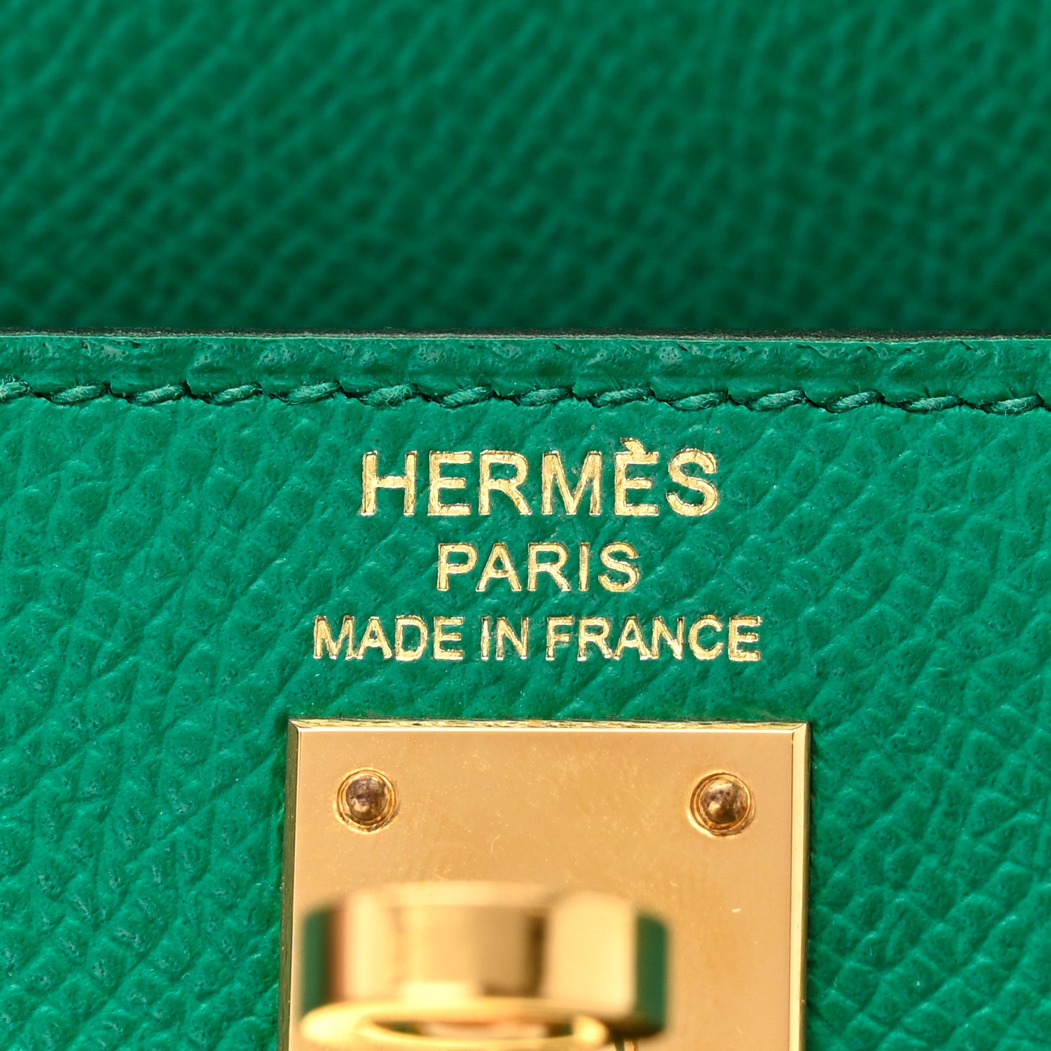 Hermes Epsom Kelly Sellier 25 Vert Jade 6 of 12